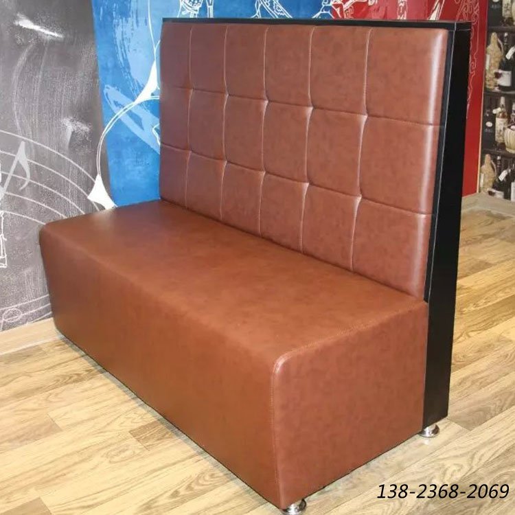 中式卡座沙發(fā)，餐廳皮沙