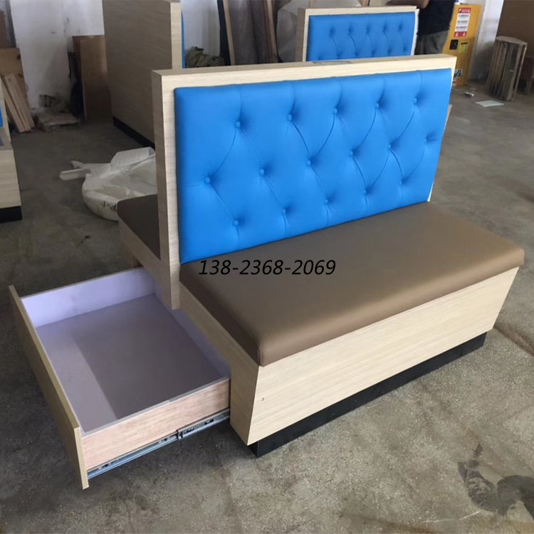 茶餐廳卡座沙發(fā)，抽屜卡